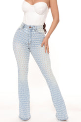 About the Feels Stretch Flare Jeans - Light Blue Wash Ins Street